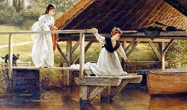 Two Girls on a Jetty - view 1
