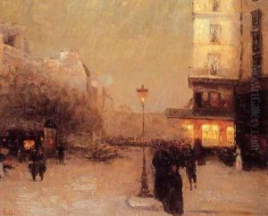 Paris at Night by Luigi Loir