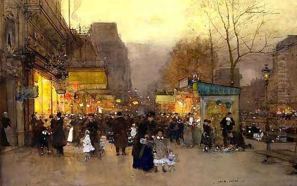 Les baraques du jour de l'An, Paris, Porte Saint Martin - view 1