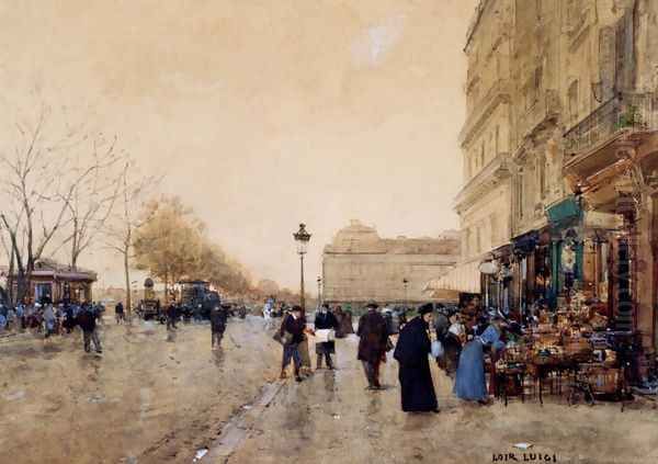 Paris, Le Louvre, Le Quai De La Megisserie Et Les Marchands D'Oiseaux - view 1