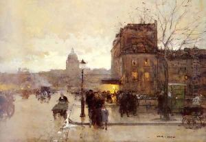 Boulevard Henri IV - Crepuscule by Luigi Loir