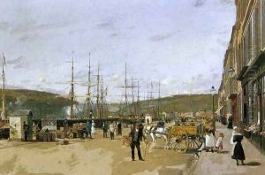 At the Quayside by Luigi Loir
