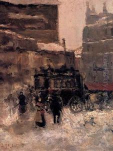 Paris Sous La Neige by Luigi Loir