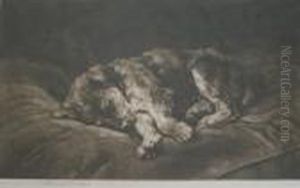 On Velvet by Herbert Thomas Dicksee