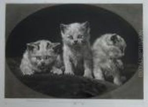 Three Little Kittens by Herbert Thomas Dicksee