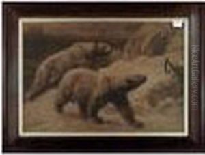 Polar Bears by Herbert Thomas Dicksee