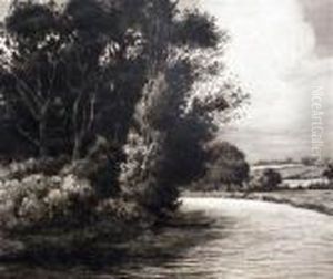 The Bend In The River by Herbert Thomas Dicksee