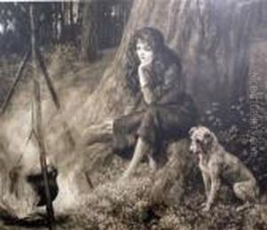 The Little Gipsy by Herbert Thomas Dicksee