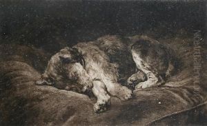 On Velvet by Herbert Thomas Dicksee