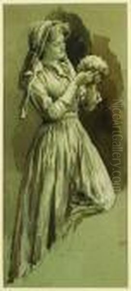 Girl With Posy - view 1