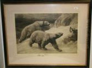 Polar Bears by Herbert Thomas Dicksee