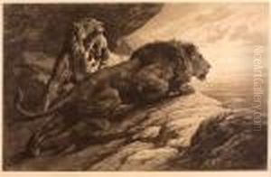 Pride Rock by Herbert Thomas Dicksee