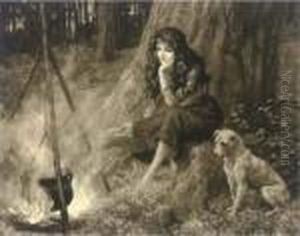 Gypsy Girl by Herbert Thomas Dicksee