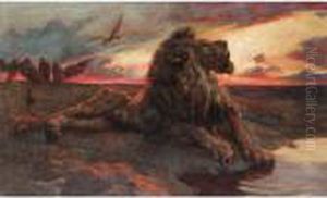 The Old King by Herbert Thomas Dicksee