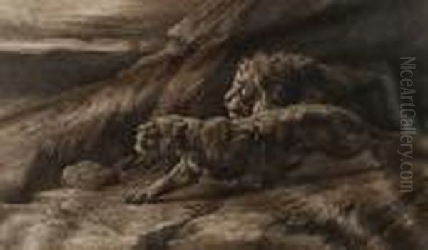 Lion And Lioness - view 1