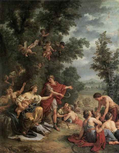 Ceres Teaching Agriculture to King Triptolemus 1769 - view 1