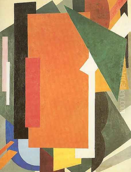 Architectonics in Painting 1916-17 by Popova Liubov (also known as Lubov or Lyubov)