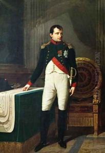 Portrait of Napoleon Bonaparte 1769-1821 by Robert-Jacques-Francois-Faust Lefevre