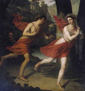 Pauline as Daphne Fleeing from Apollo c. 1810 by Robert-Jacques-Francois-Faust Lefevre