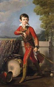 Portrait of Anatole Demidoff 1820 by Robert-Jacques-Francois-Faust Lefevre
