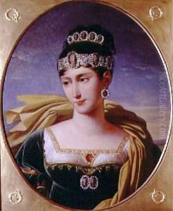 Portrait of Pauline Bonaparte 1780-1825 Princess Borghese by Robert-Jacques-Francois-Faust Lefevre