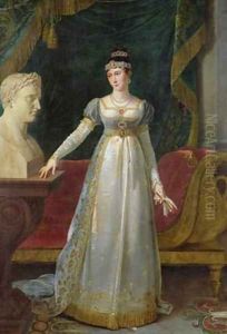 Marie Pauline Bonaparte 1780-1825 Princess Borghese by Robert-Jacques-Francois-Faust Lefevre