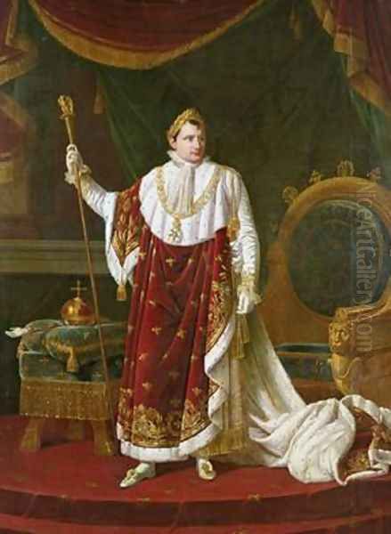 Portrait of Napoleon 1769-1821 in his Coronation Robes - view 1