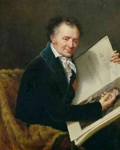 Portrait of Dominique Vivant 1747-1825 Baron Denon 2 by Robert-Jacques-Francois-Faust Lefevre
