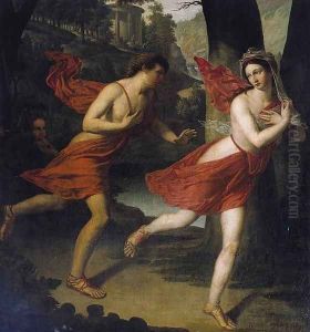 Pauline as Daphne Fleeing from Apollo by Robert-Jacques-Francois-Faust Lefevre