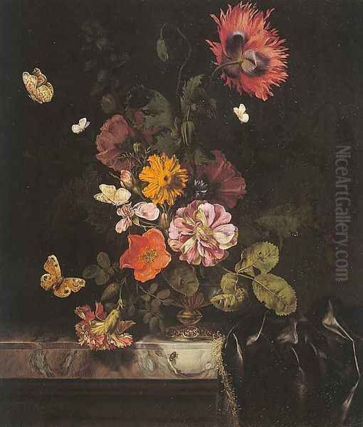Flowers in a Gold Vase 1680 - view 1
