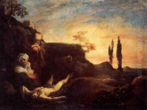 Adam and Eve Mourning for Abel by Johann Liss
