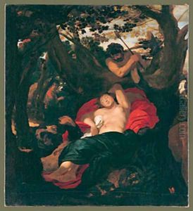Nymph and Shepherd ca 1625