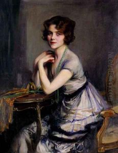 Portrait Of A Lady by Philip Alexius De Laszlo