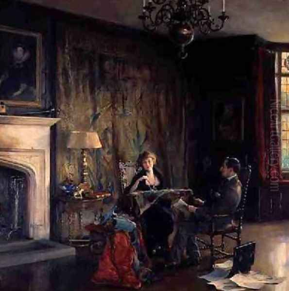 The Last Days at Chequers Lord and Lady Lee of Fareham at the Time of Their Leaving Chequers New Year 1921 - view 1