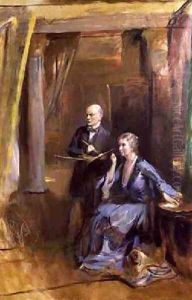 Portrait of the Artist and his Wife by Philip Alexius De Laszlo