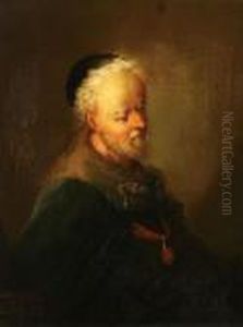 Portrait Of An Old Man Wearing A Medal