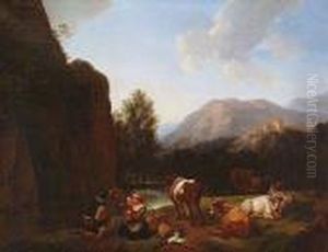 La Famille De Bergers. by Christian Wilhelm Ernst Dietrich