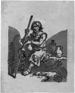 Der Blinde Bettler by Christian Wilhelm Ernst Dietrich