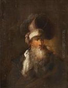 Portrait Of An Elderly Bearded Man by Christian Wilhelm Ernst Dietrich