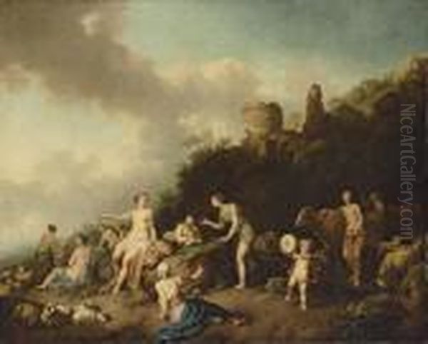 A Pastoral Landscape With Diana And Her Nymphs - view 1