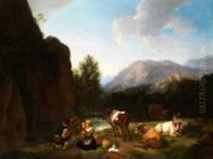 Junges Bauernpaar Mit Kind