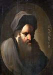 Bartiger Mann In Orientalischer Gewandung.
