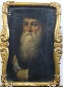Portrait Of A Bearded Gentleman Holding A Letter