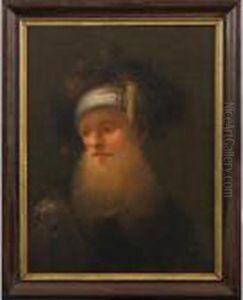 Portrait Ofa Bearded Man by Christian Wilhelm Ernst Dietrich