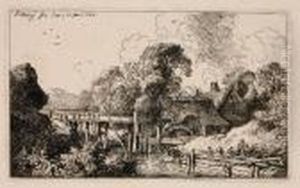 Dietrich , Muhle Am Bach by Christian Wilhelm Ernst Dietrich