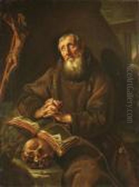 St Francis In Prayer - view 1