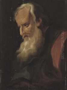 Portrait Of A Bearded Man, Bust-length In Profile To Sinister by Christian Wilhelm Ernst Dietrich