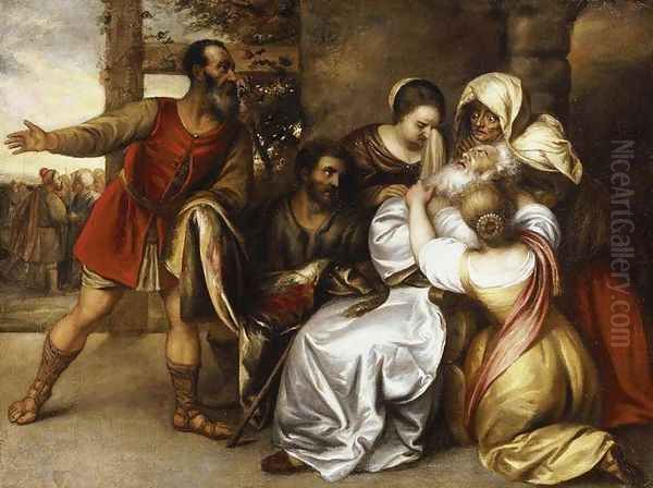 Jacob Receiving the Blooded Tunic of Joseph - view 1