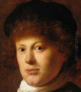 Portrait of Rembrandt [detail #1] by Jan Lievens