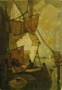 Morgen In Der Lagune by Ludwig Dill
